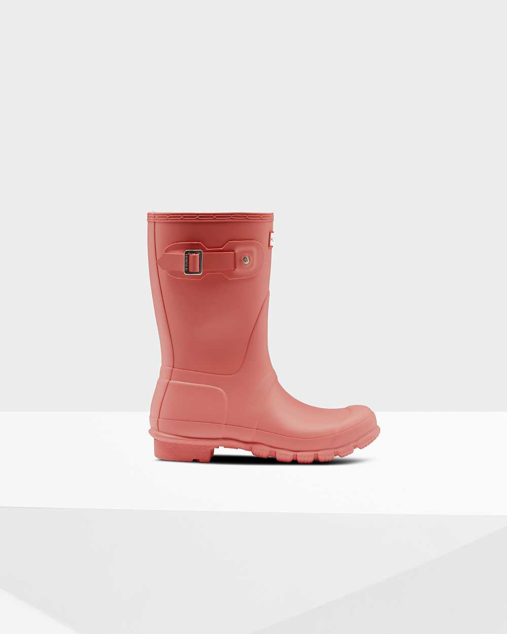 Womens Hunter Original Short Mid-Calf Rain Boots Pink | YTDZKS-529